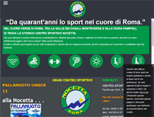 Tablet Screenshot of centrosportivonocetta.com